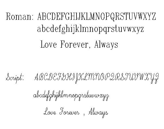 Letter Engraving service for EESilverStudio's ring selection. inscription