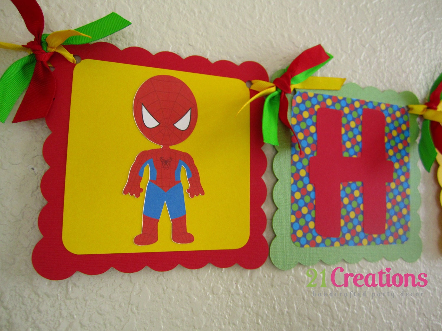 Little Superheros Birthday Banner - Choose your character Il_170x135