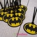 Batman Favor Tags - set of 12