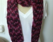 Purple Ombre Fuzzy Scarf - ships FREE in USA