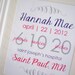 FRAMED Personalized Baby Stats - "The Hannah"