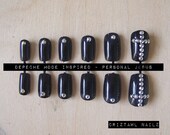 Depeche Mode Inspired -- Personal Jesus Nail Art Set
