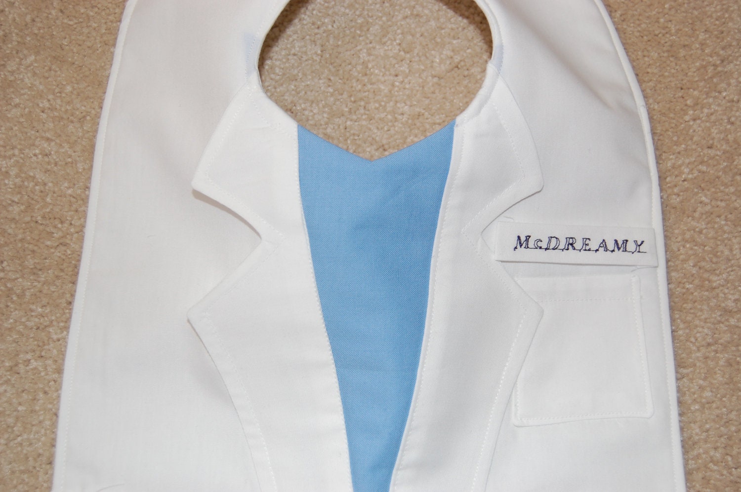 Lab Coat Grey's Anatomy Bib--The Intern
