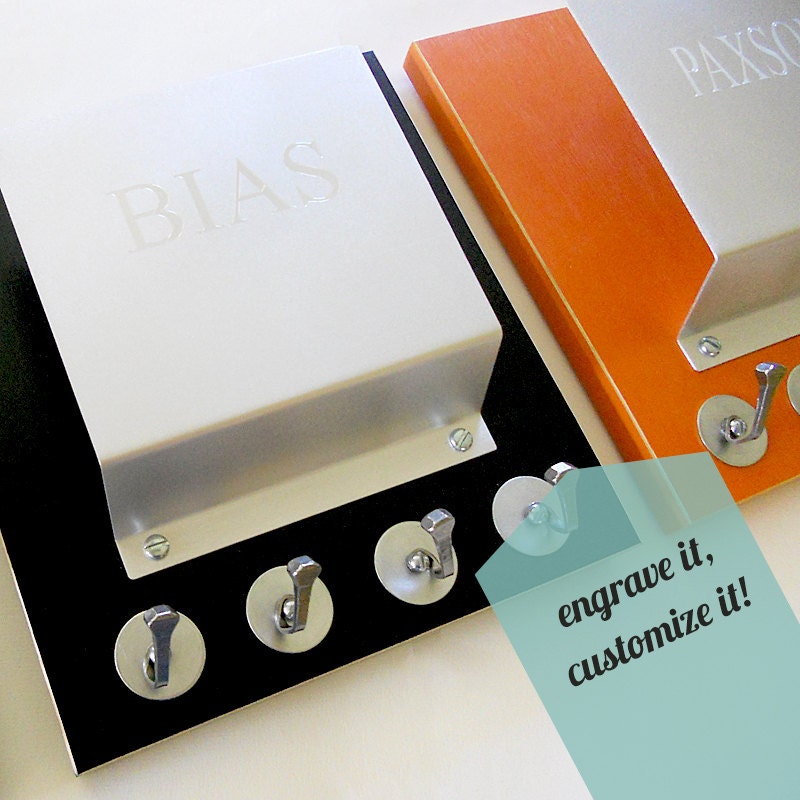 ENGRAVING for mail holders: customize personalize with last name