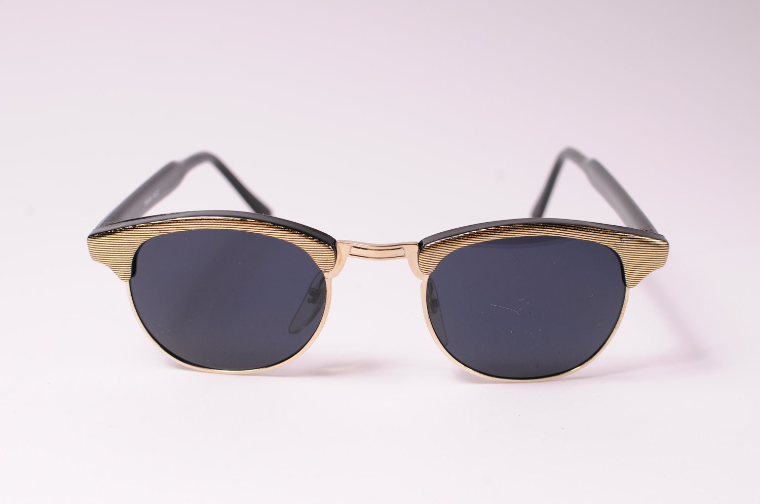 Wayfarer Gold & Black Sunglasses