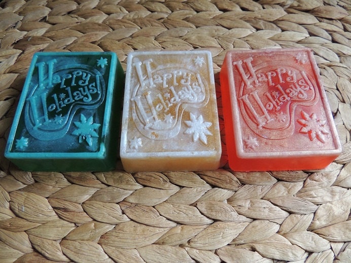 Gourmet Soap - Happy Holidays, Three Bar Pack