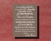 Custom Designed Wedding Thank You