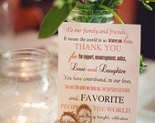 Wedding Day Thank You Card