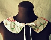 detachable collar reversible peter pan collar handmade spring floral accessory
