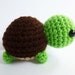Amigurumi Crochet Green Turtle