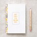 Handmade Mini Journal & Pencil Set - Dont Forget to Be Awesome Today - Eco Friendly Stocking Stuffer