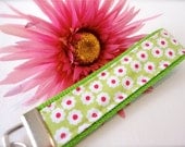 Beautiful Key Fob/Chain Wristlet Riley Blake Summer Song Green Floral