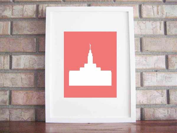 Custom LDS Temple Print 16 x 20