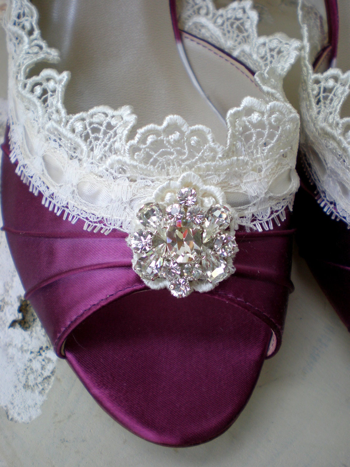 Purple Wedding shoes - The Flora
