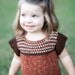 Sweater Dress for Toddler in Natural Alpaca Fall Autumn Colors size 2T short sleeves