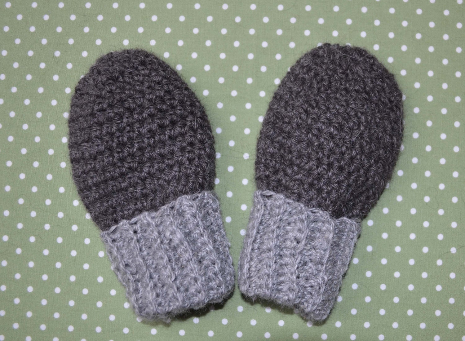 Thumbless Natural Gray Alpaca Mittens for Baby Size 1-3 Years Stocking Stuffer