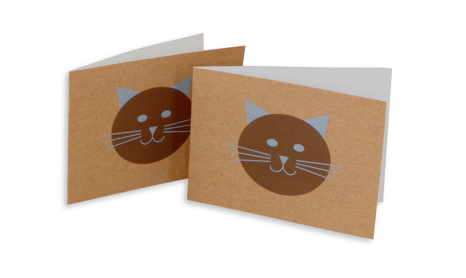 Cat illustration greeting card