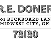 Personalized Address Stamp - Vintage Vault - Self Inking