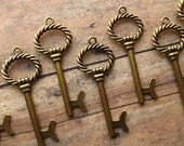 Swansea Antique Bronze Skeleton Key  - Set of 10