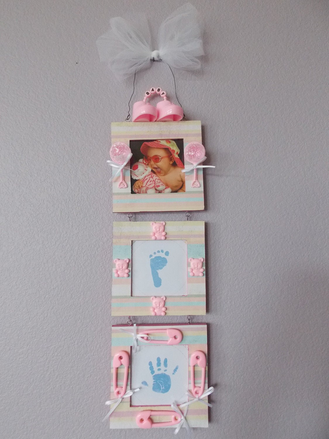 Baby frame embellished baby shower gift girl