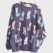 Vintage Golf Print St.Raphael Men Sweater Large XL Made in USA