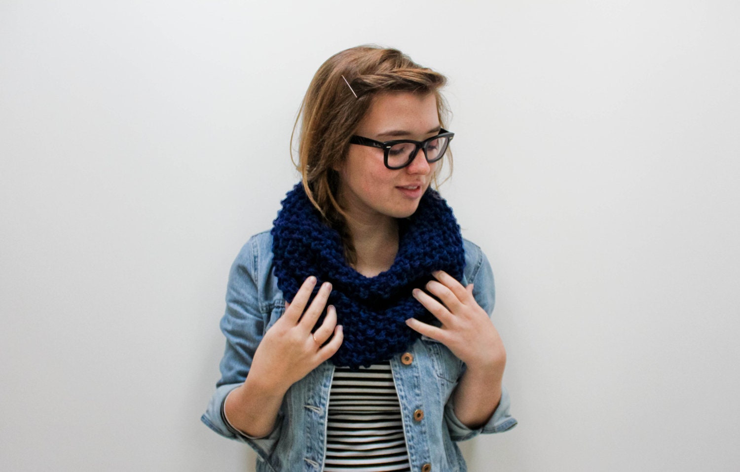Knit Seed Stitch Cowl