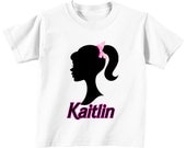 DIY Barbie Inspired Printable Iron On Transfer birthday shirt black hot pink t- shirt bag onesie 2 Il_170x135