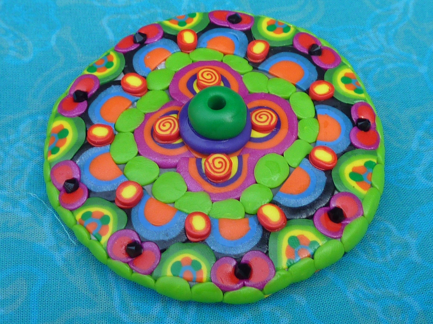 Mosaic Mandala Incense Burner for Stick Incense