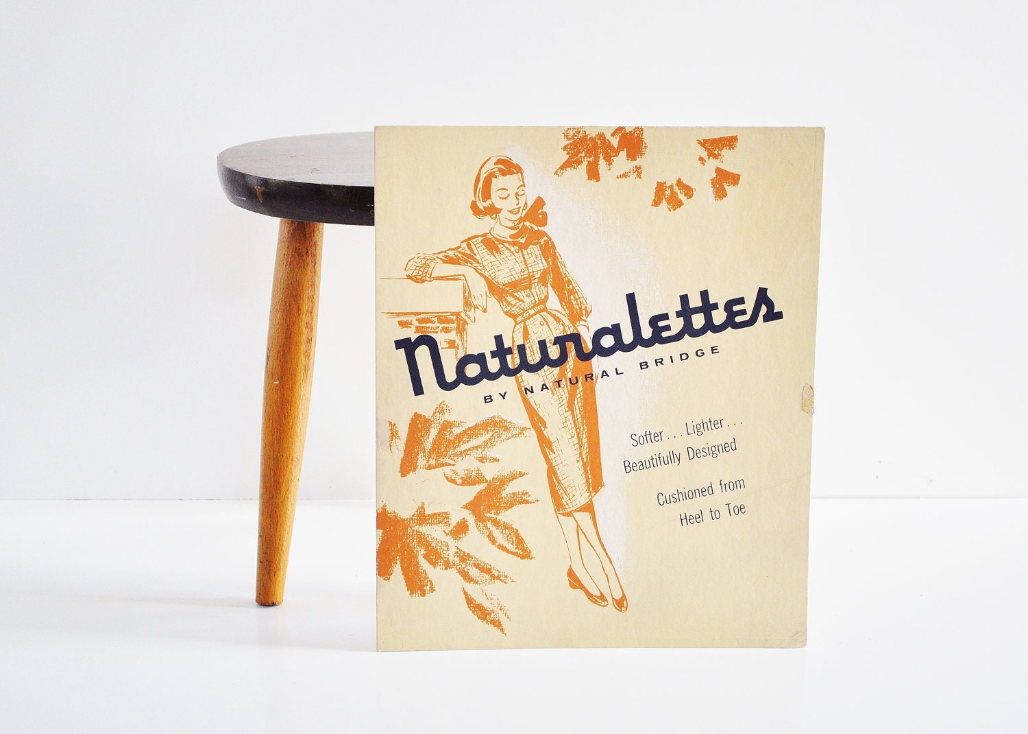 Mid-Century Advertising Poster - Hand Painted