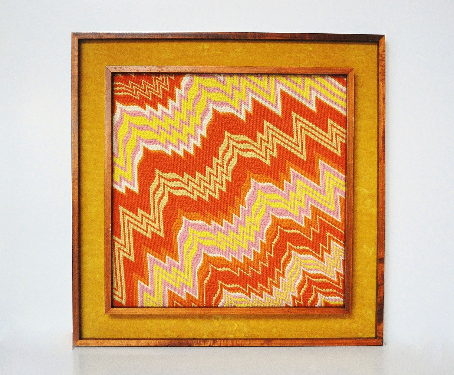 Mod Needlepoint Embroidery - Extra Large and Extra Great