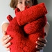 Hand knit "I give you my heart" Pillow - Anatomical Heart - Nerd Gift