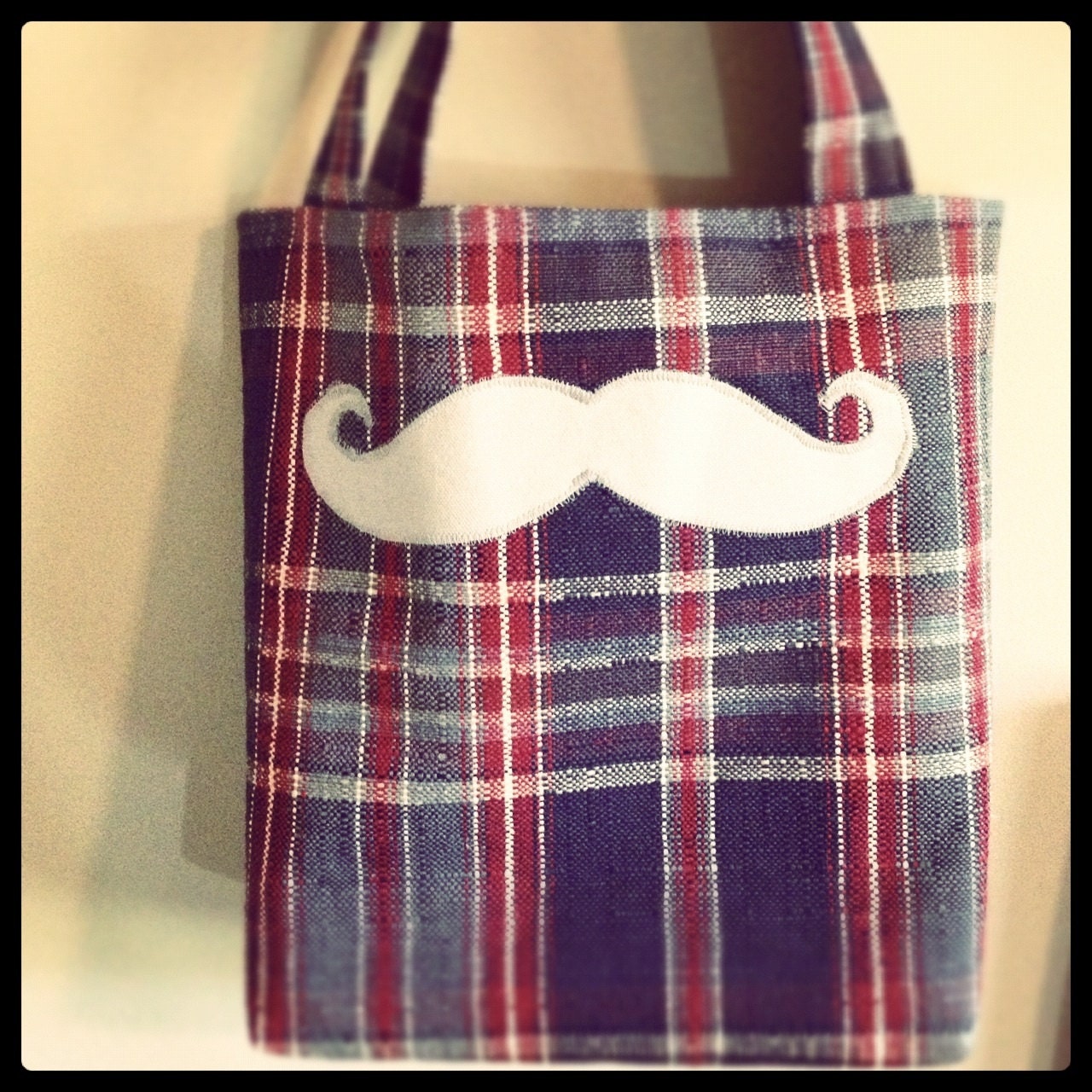 Mustache Tote Bag