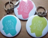 LDS //I Am A Child Of God - 2 1/4 Inch Keychain