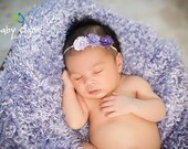 Newborn Baby Purple Flower Headband