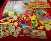 Scrapbooking, Large Scrapbook Kit, Everyday Scrapbooking Kit, Food Home Page Kit, Scrapbook Supplies, Page Kits, Embellishments, Die Cuts