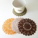 Woodland Inspired Colors // Coasters //  Hand Crocheted // Housewarming Gift // Gift for the Home // Wedding Shower Gift