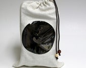 Shoe bag with a window for travel