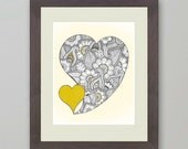 Hearts - Yellow and Gray - Out of nothing: Something