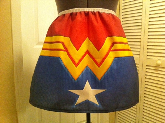 Wonder Woman inspired skirt - made to order