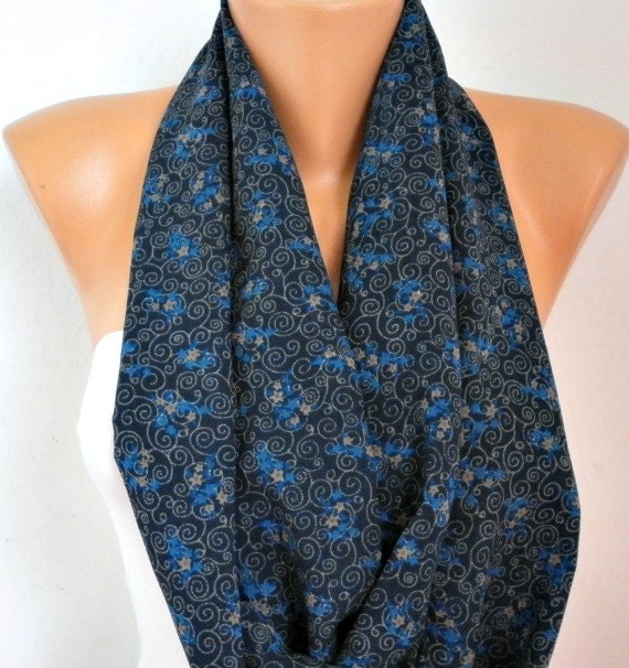 Infinity Scarf Shawl Circle Scarf Loop Scarf  Gift -fatwoman