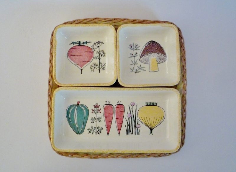 Vintage Serving Set from German Waechtersbach