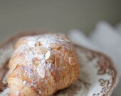 To Me -  Croissant, , Pastry, Almond, Food, Brown, Fine Art Photography 8 x 10 Giclee Print / Home Decor, Wall Art