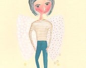 Girl Postcard Print - Earth Angel