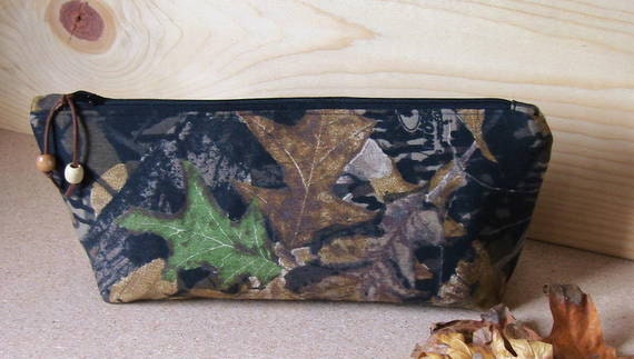 Hardwoods Real Tree Large Over Nite - Storage - Zippered clutch for Him or Her