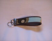 Key Fob Keychain with attached key ring