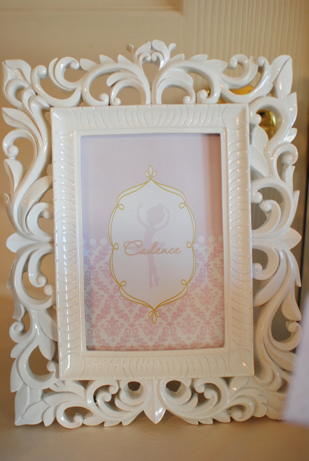 Pink and Gold Ballerina Birthday Party Sign Il_570xn