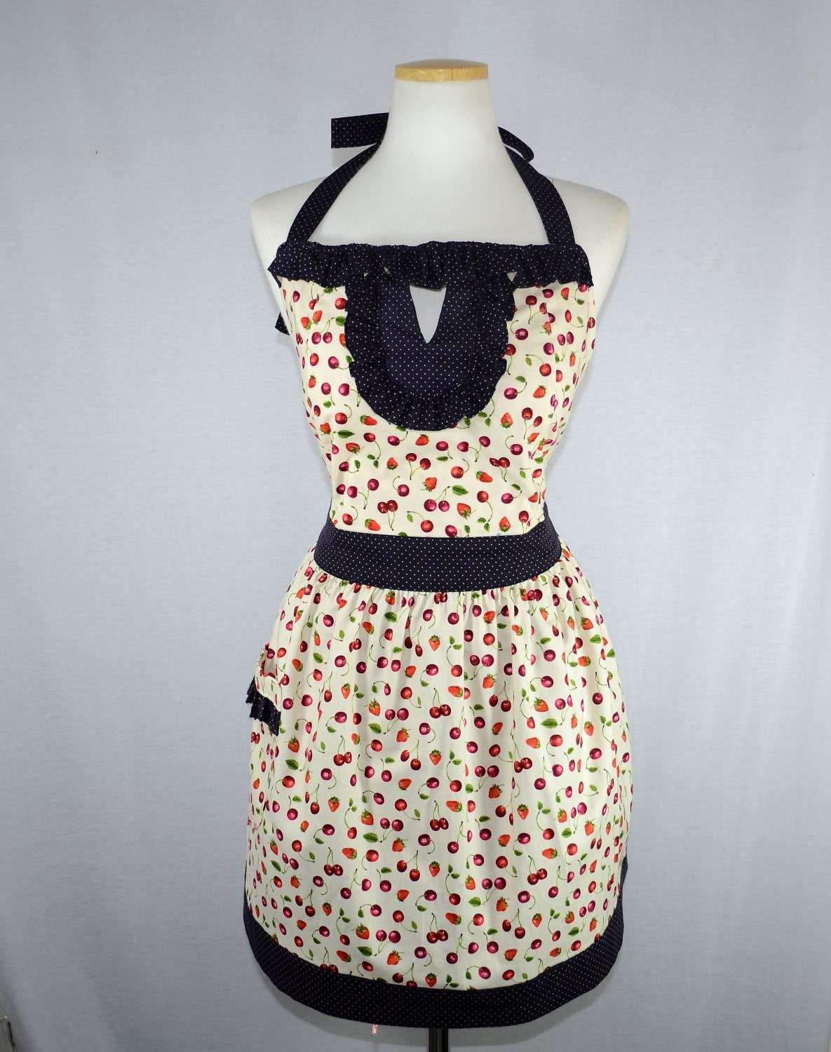 Cherry and Berry Apron