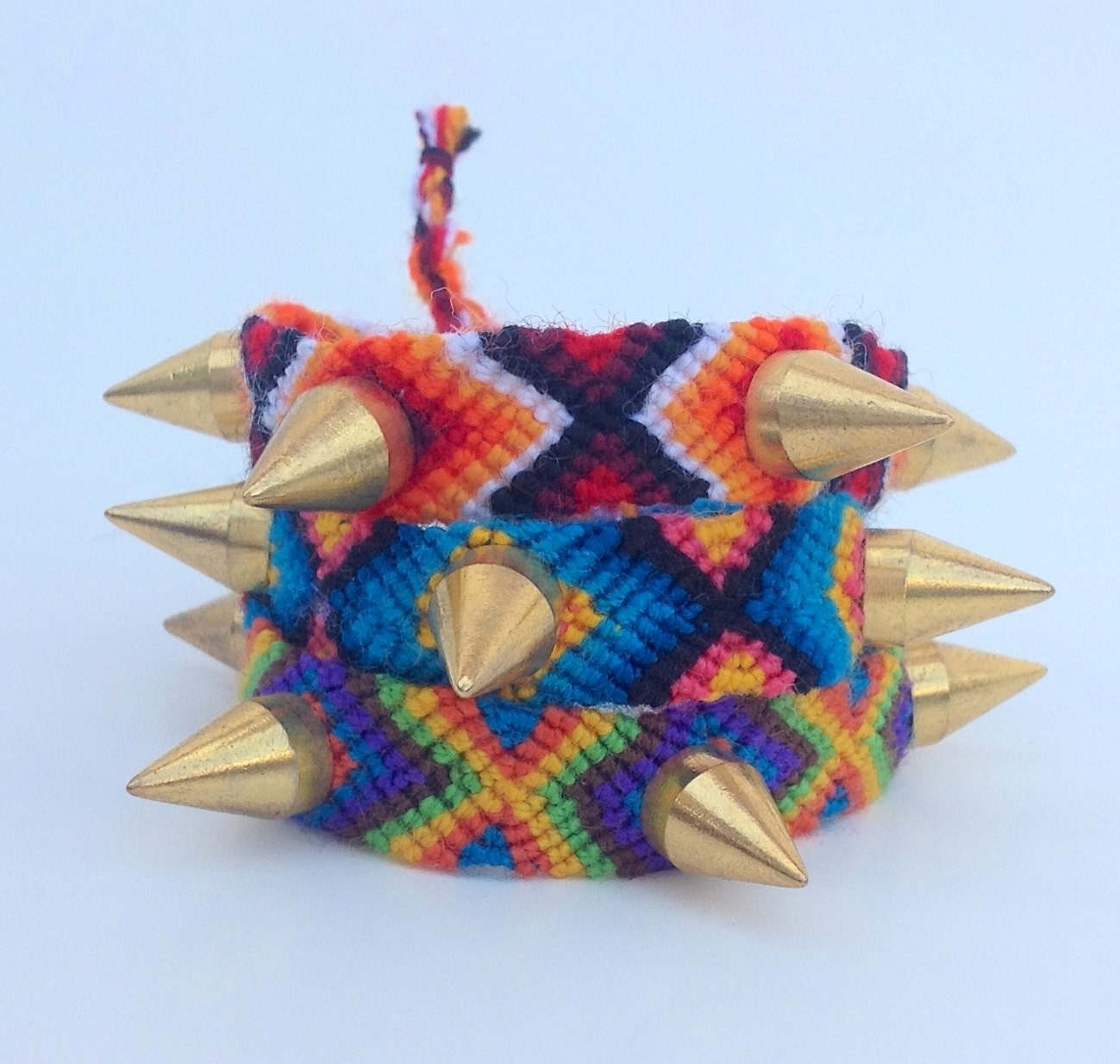 BLACK FRIDAY Large LuLu Spikes Friendship Bracelet Gold