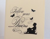 A5 Moleskine Style Notebook - Pocket Size Cahier - Journal - Kraft Paper - Follow your Dreams