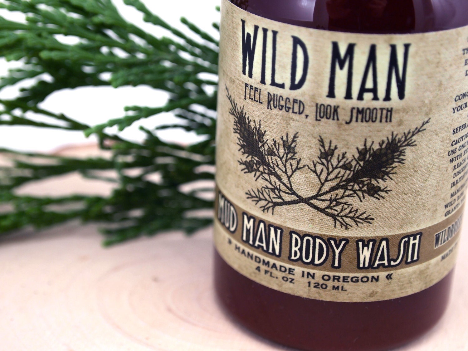 Man Shaving Soap Detox Body Wash Clay Soap Wild Man 4oz